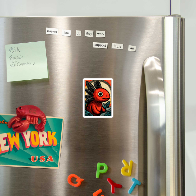 Mythical Red Axolotl | The Fire Elemental Spirit by TuncGK